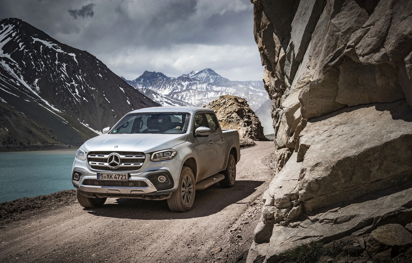 Wallpaper Road, Mountains, Mercedes Benz, Dust, Pickup, 2017, X Class Image For Desktop, Section Mercedes