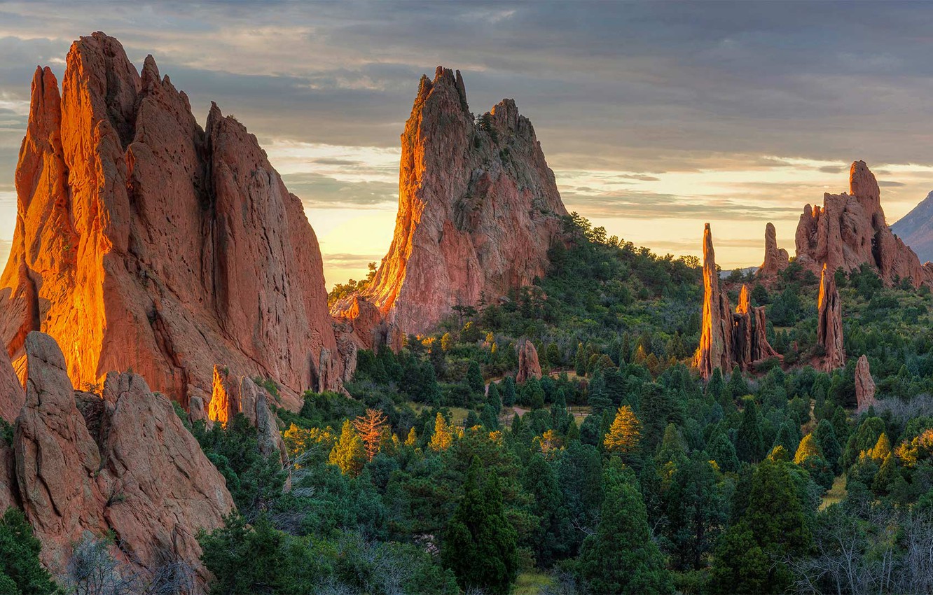 Wallpaper rocks, Colorado, USA, Garden of the gods image for desktop, section пейзажи