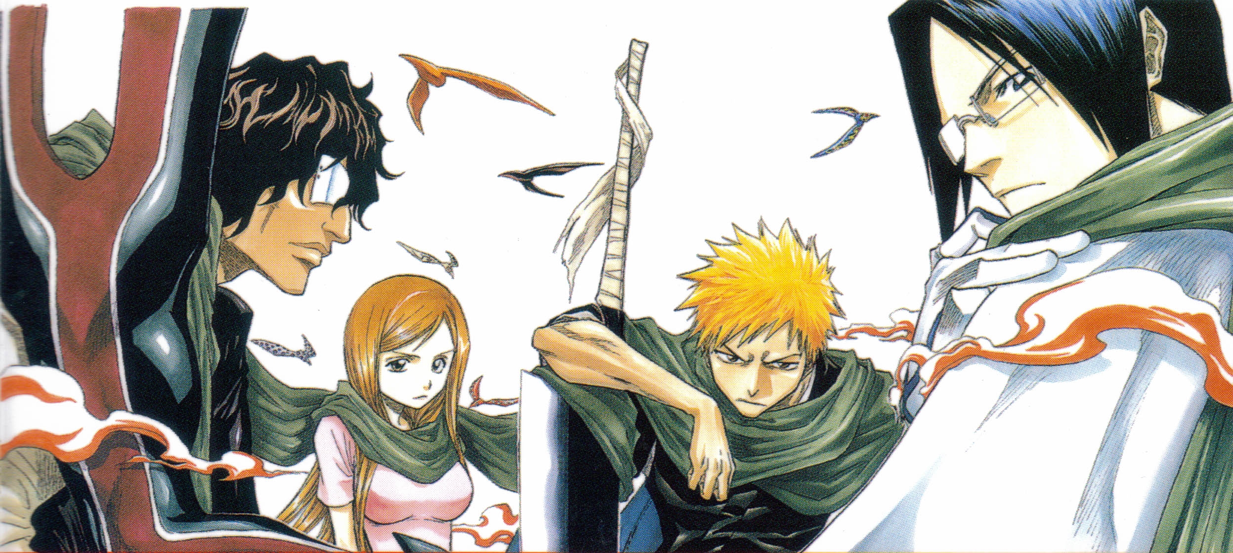 Chad & Ichigo with Xcution, sado yasutora, ichigo kurosaki, group, anime,  fullbringer, HD wallpaper