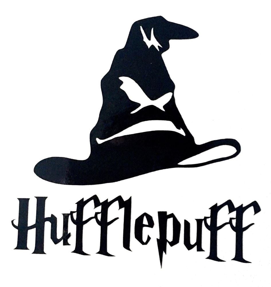 Harry Potter Hufflepuff Sorting Hat Vinyl Decal Sticker