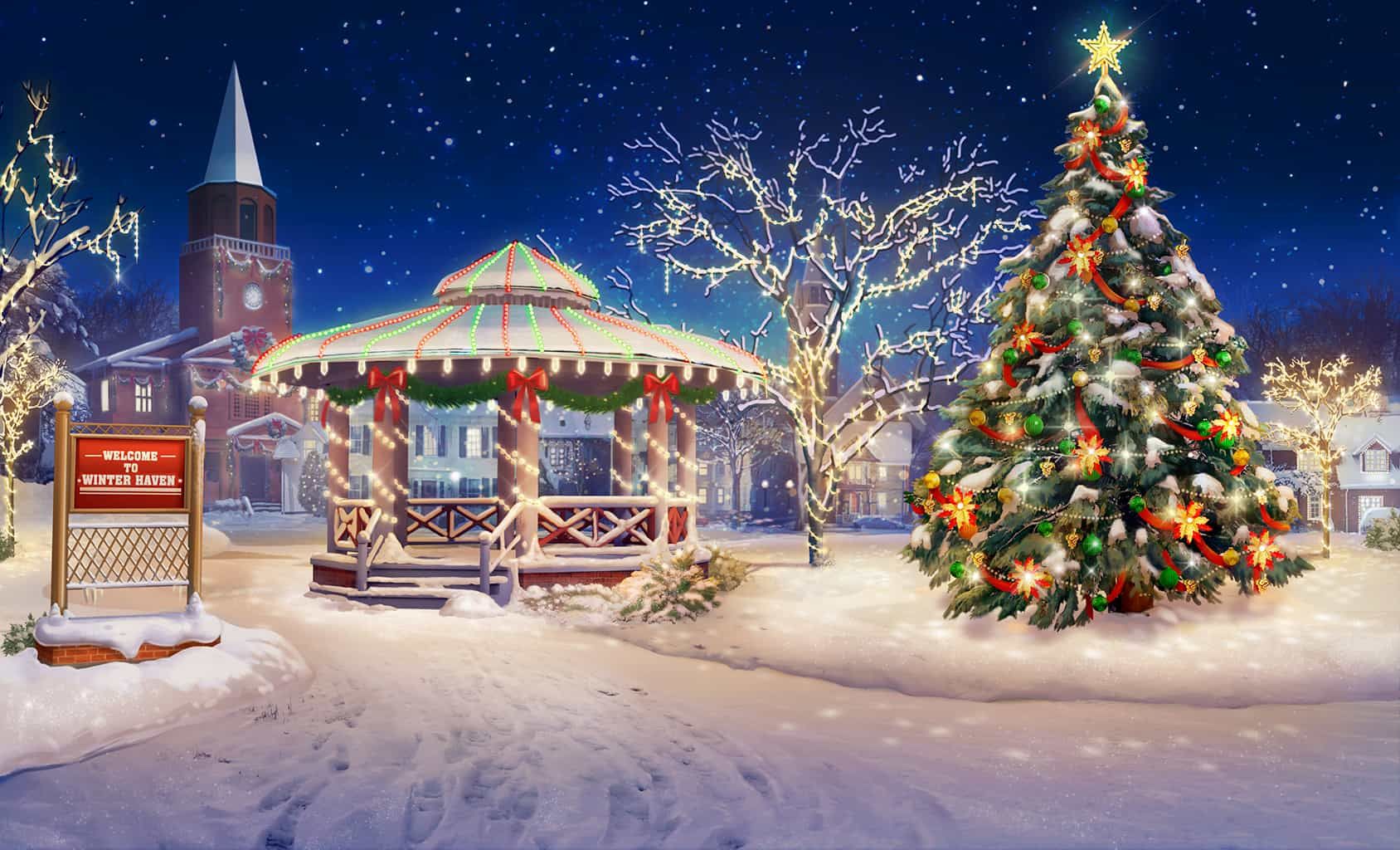 Anime Christmas Trees Wallpapers  Wallpaper Cave