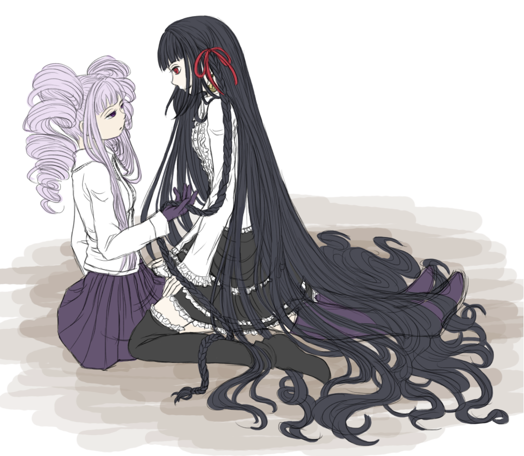 Celestia Ludenberg and Kyouko Kirigiri. Danganronpa: Trigger Happy Havoc Fan Art