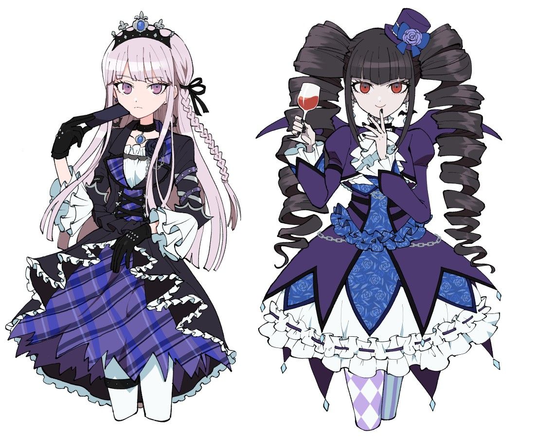 Kyoko Kirigiri. Celestia Ludenberg. Danganronpa trigger happy havoc, Danganronpa characters, Danganronpa