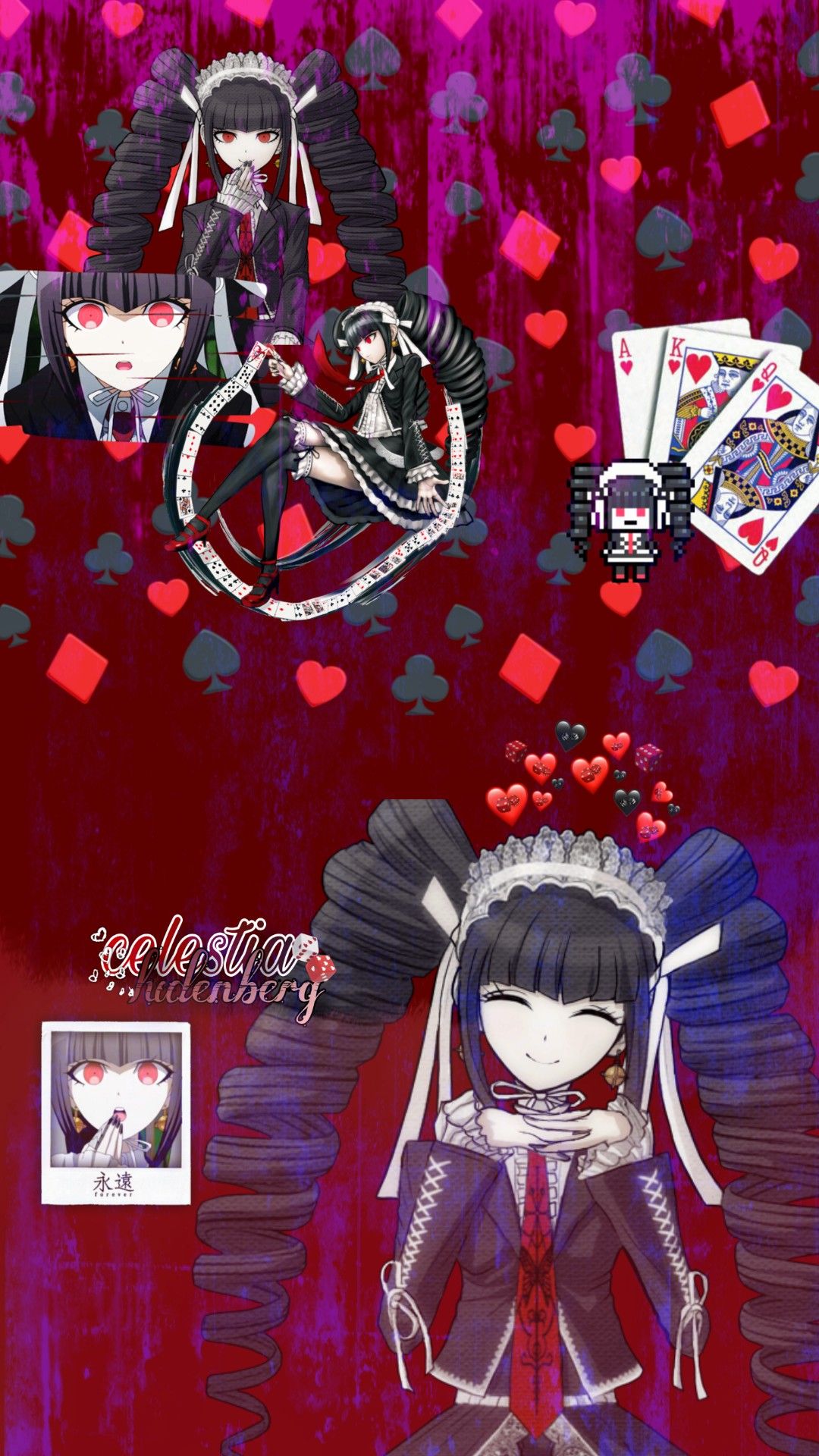 Celestia Ludenberg Danganronpa. Anime wallpaper, Wallpaper iphone cute, Danganronpa