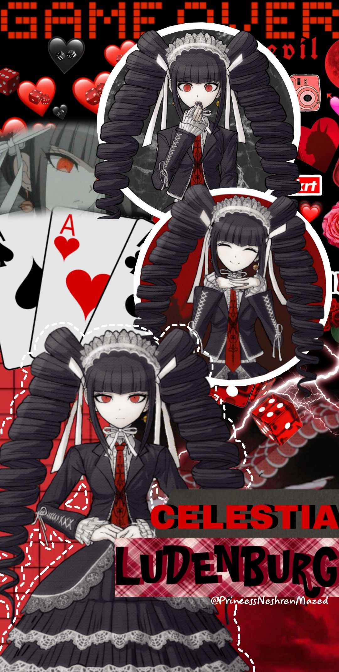 Celestia Ludenburg wallpaper. Anime wallpaper iphone, Anime wallpaper, Danganronpa