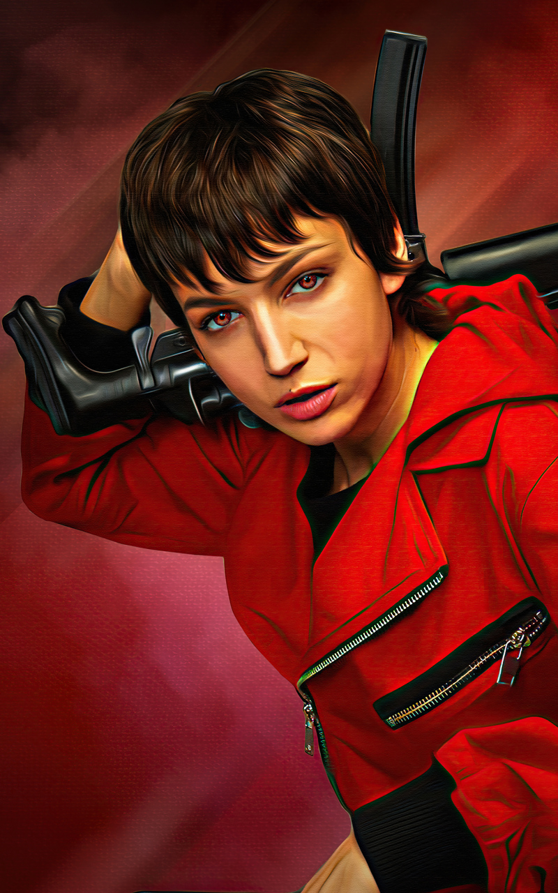 Tokyo From Money Heist Digital Painting Nexus 7, Samsung Galaxy Tab 10, Note Android Tablets HD 4k Wallpaper, Image, Background, Photo and Picture