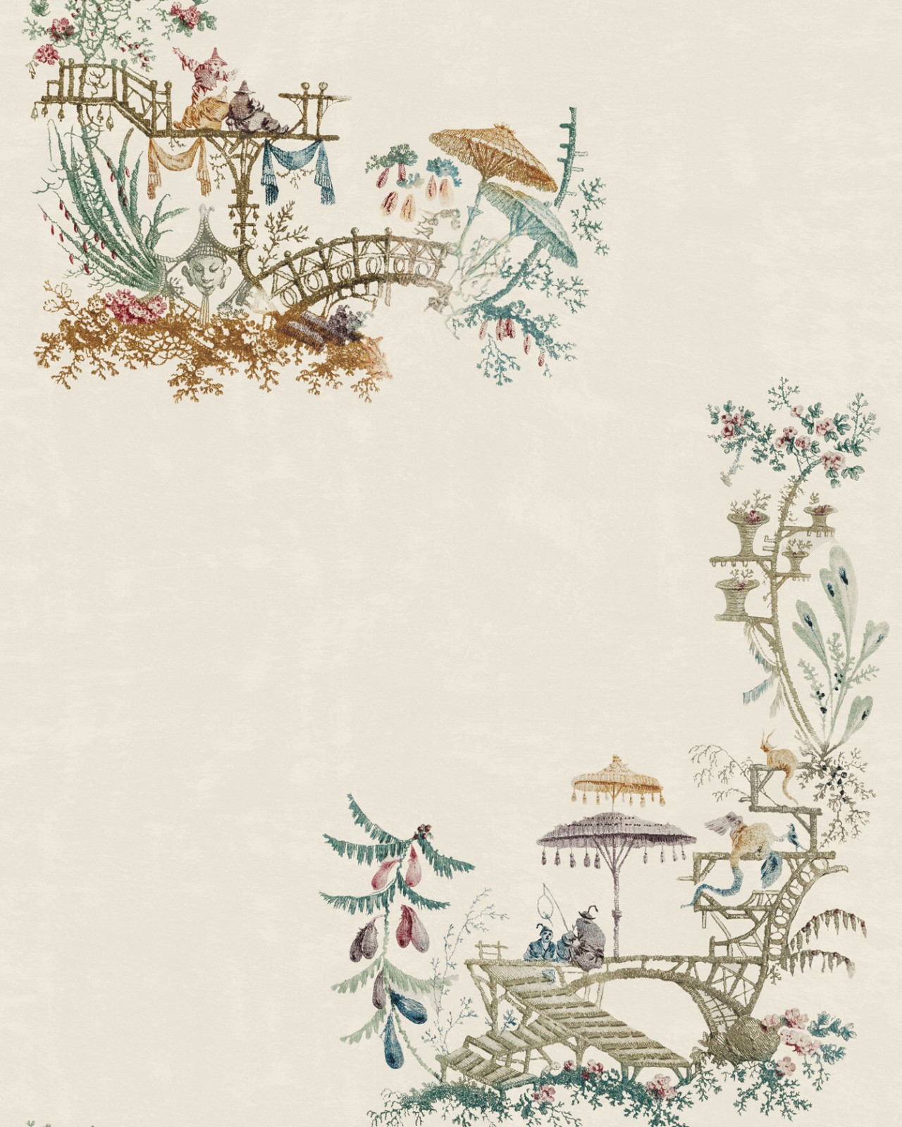 CHINOISERIE Coconut Wallpaper TRANSYLVANIAN MANOR Wallpaper COLLECTION 2020 Collection