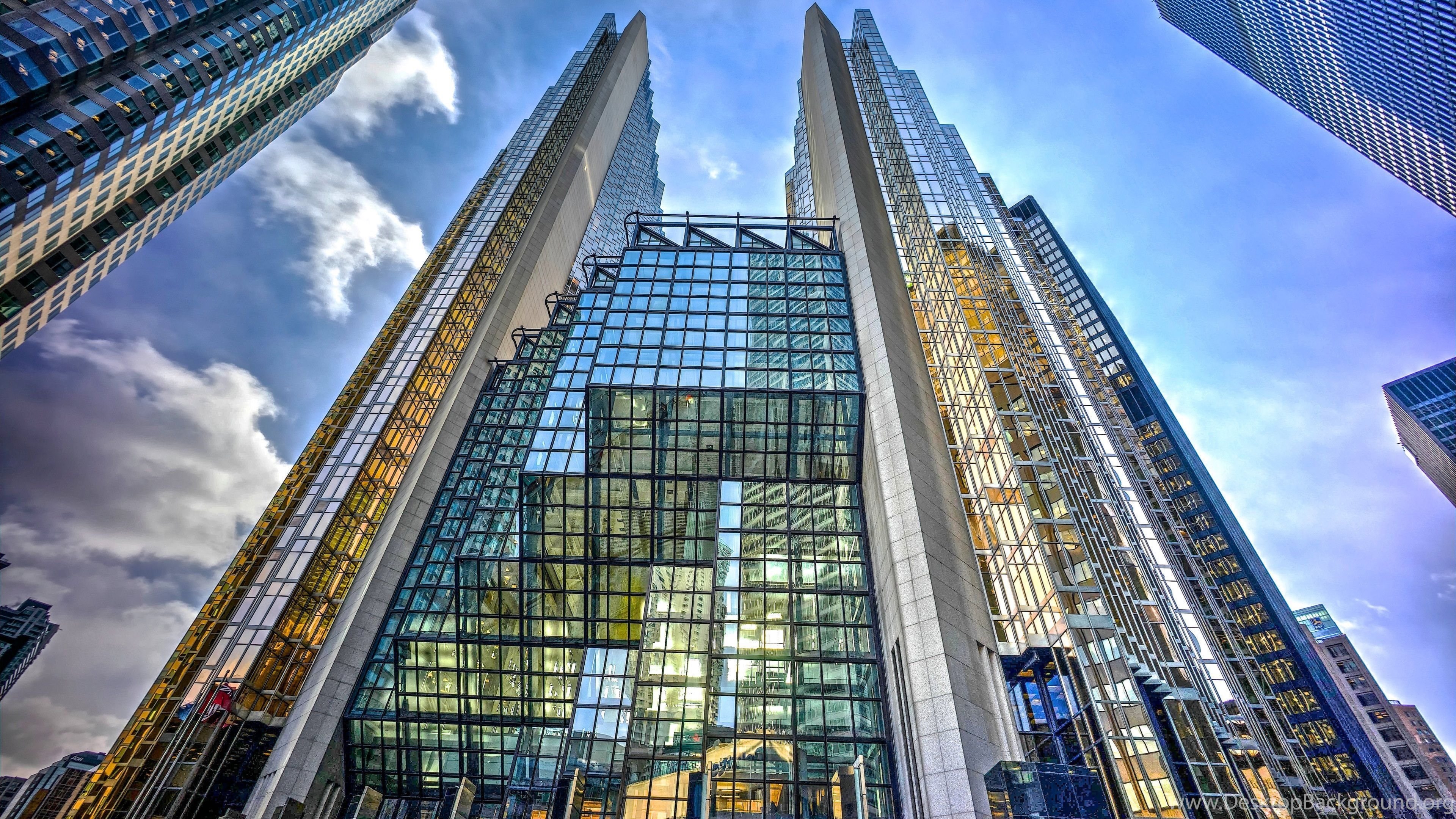 Architecture Glass Buildings UHD Wallpaper Desktop Background