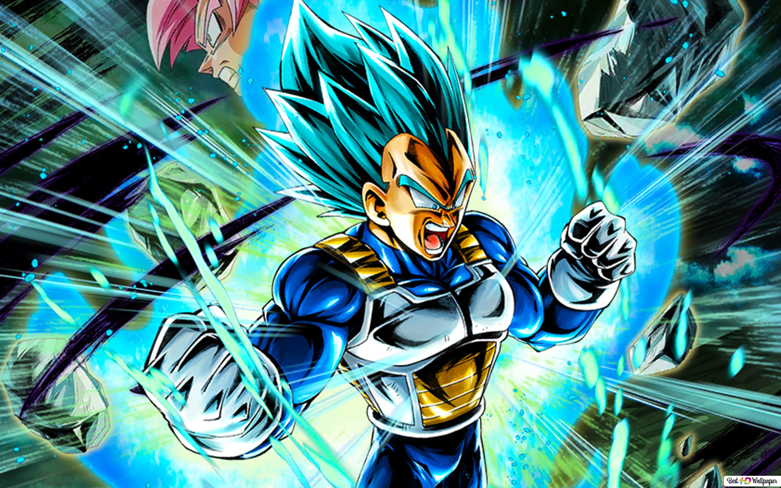 Super Saiyan Blue Vegeta from Dragon Ball Super [Dragon Ball Legends Arts] for Desktop HD wallpapers download
