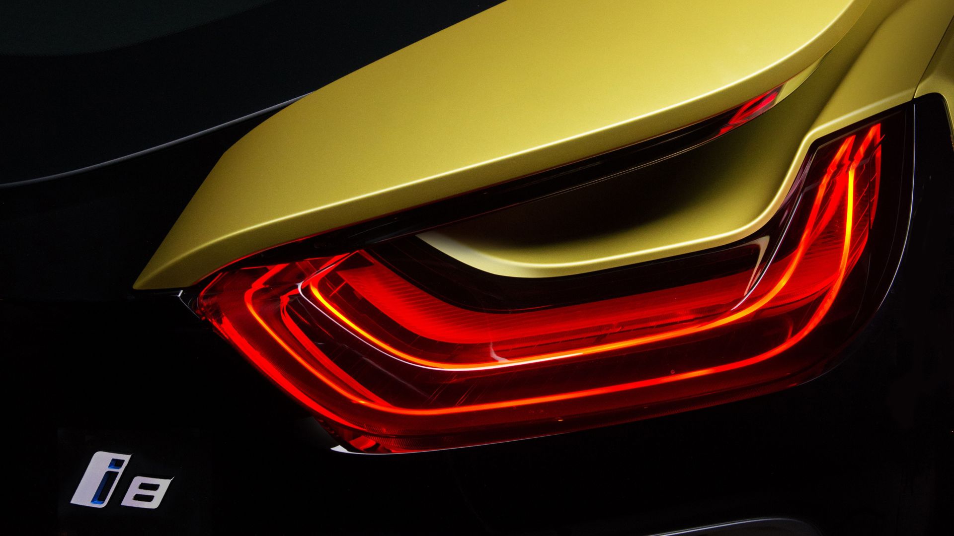 Desktop wallpaper 2018 bmw i frozen yellow edition, taillight, close up, HD image, picture, background, 27af4c