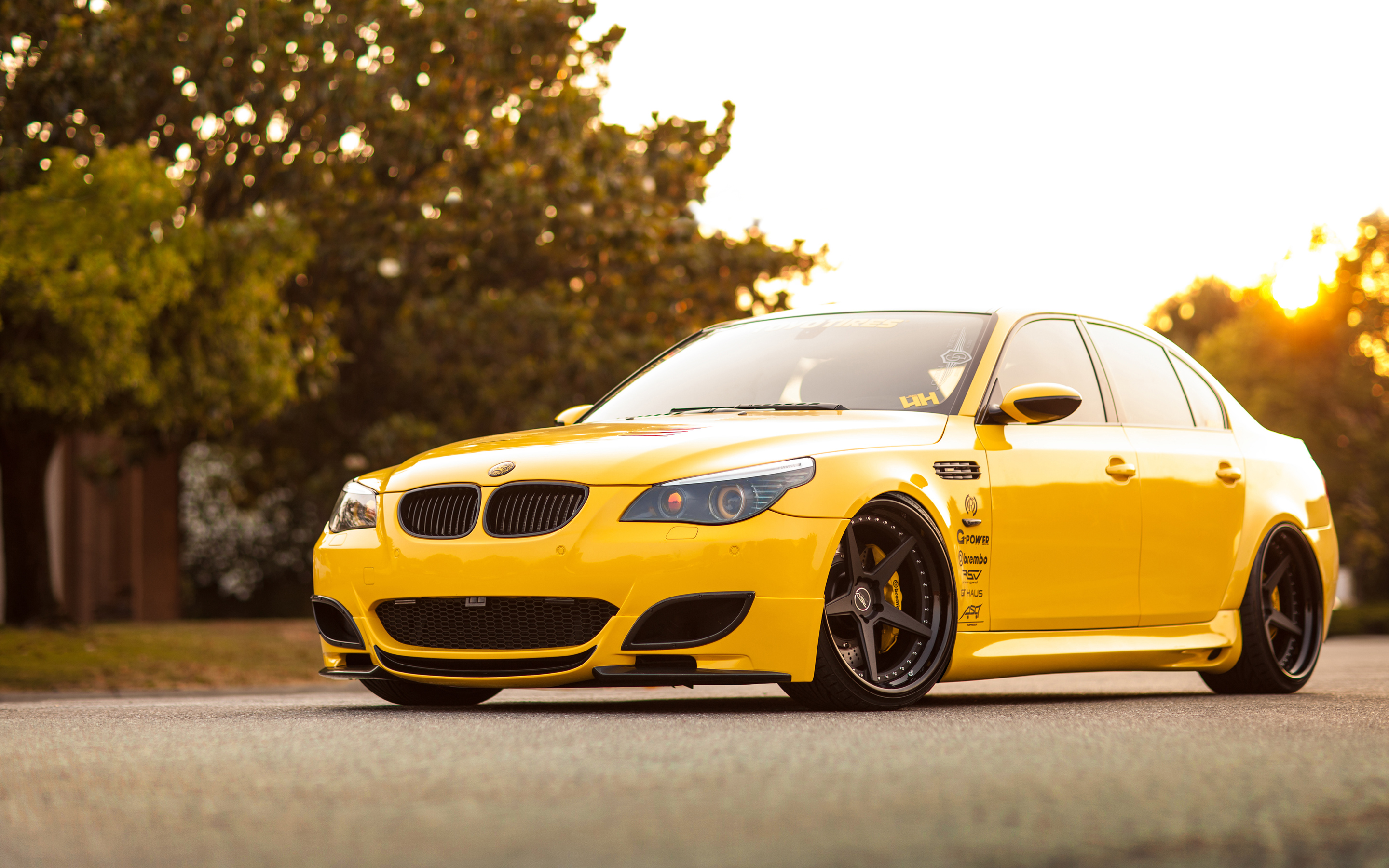 BMW Yellow Car HD Wallpaper