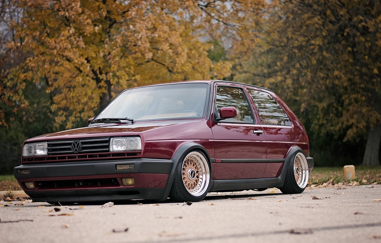 Wallpaper Volkswagen, Golf, Tuning, Mk2 GTI image for desktop, section volkswagen