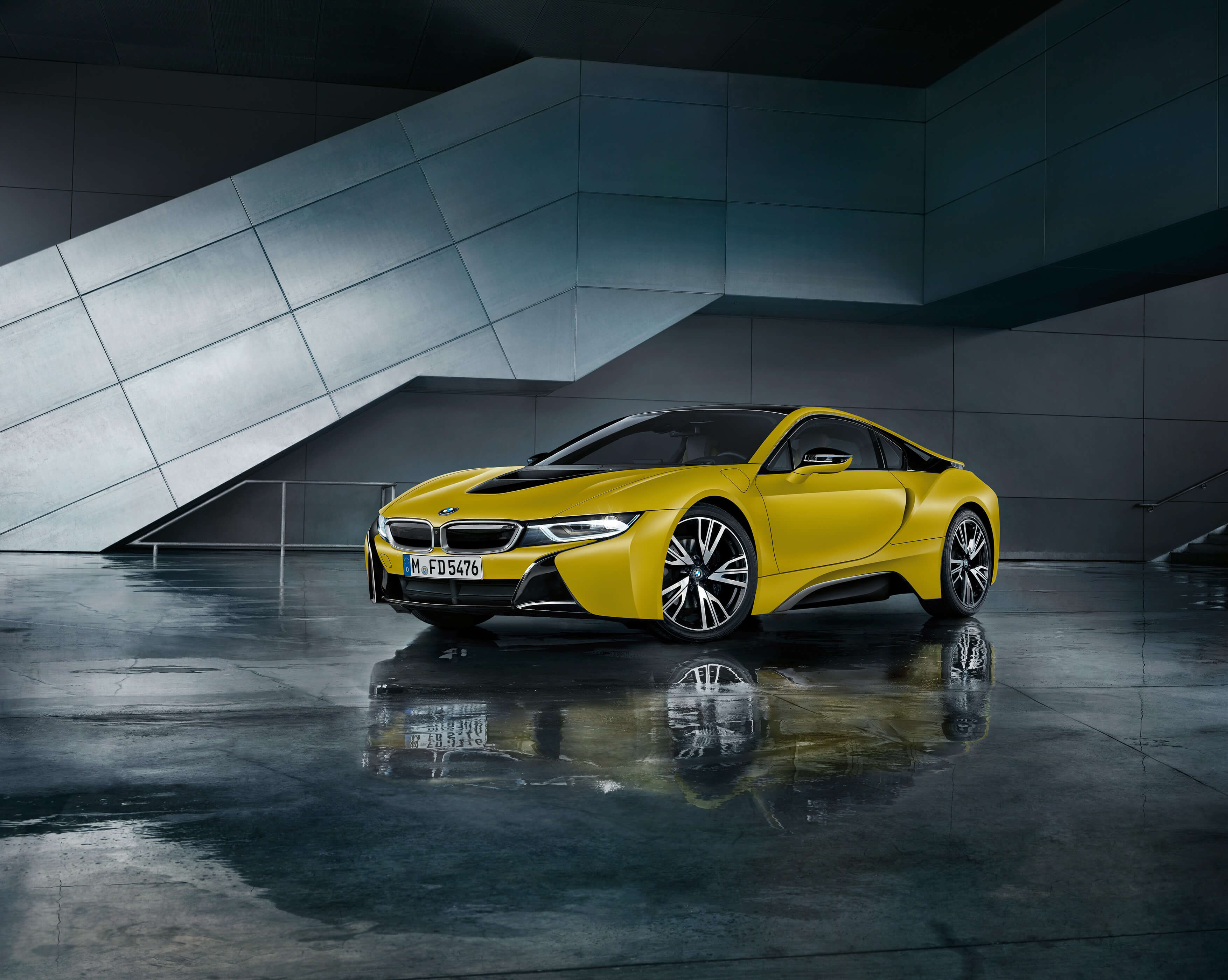 Yellow BMW i8 Wallpaper Background 64641 3508x2800px