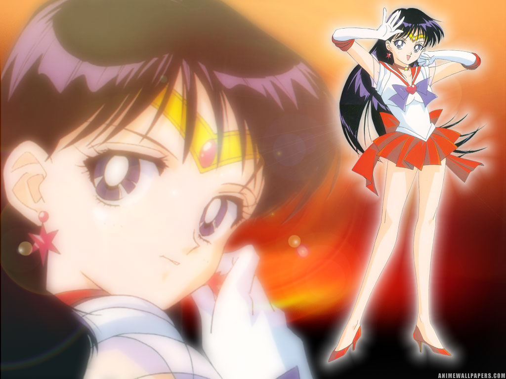 Sailor Mars Rei Hino And Sailor Moon! Wallpaper