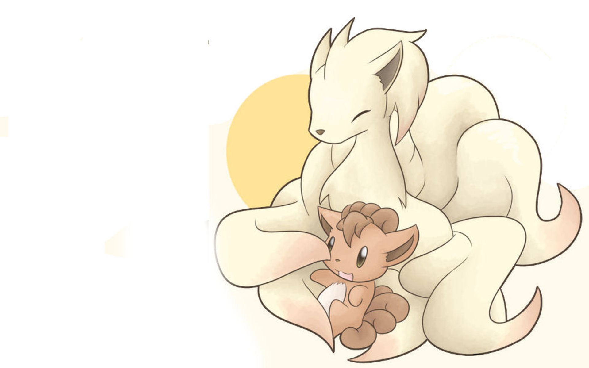 pokemon vulpix ninetails 1920x1200 wallpaper