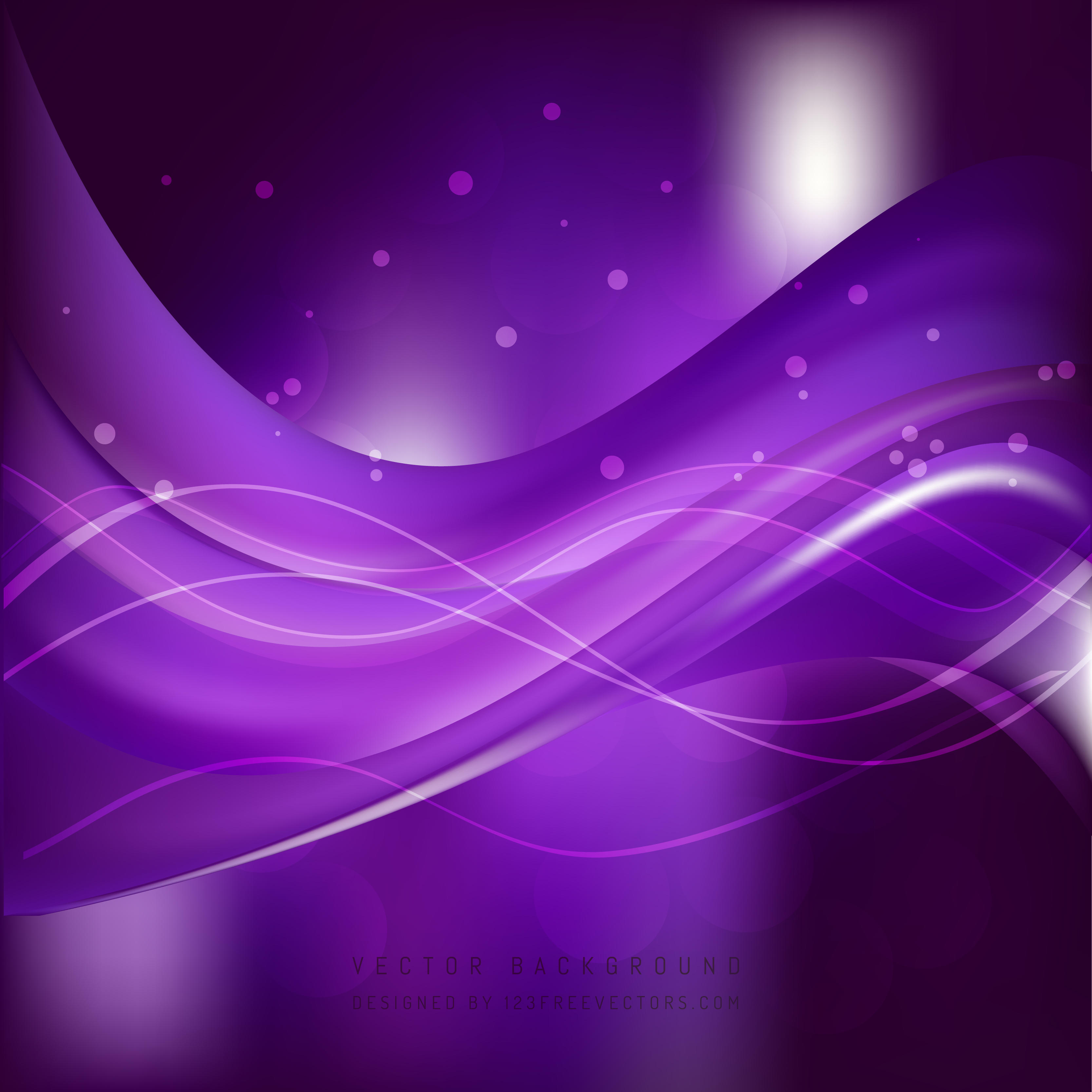 Dark Purple Wave Background
