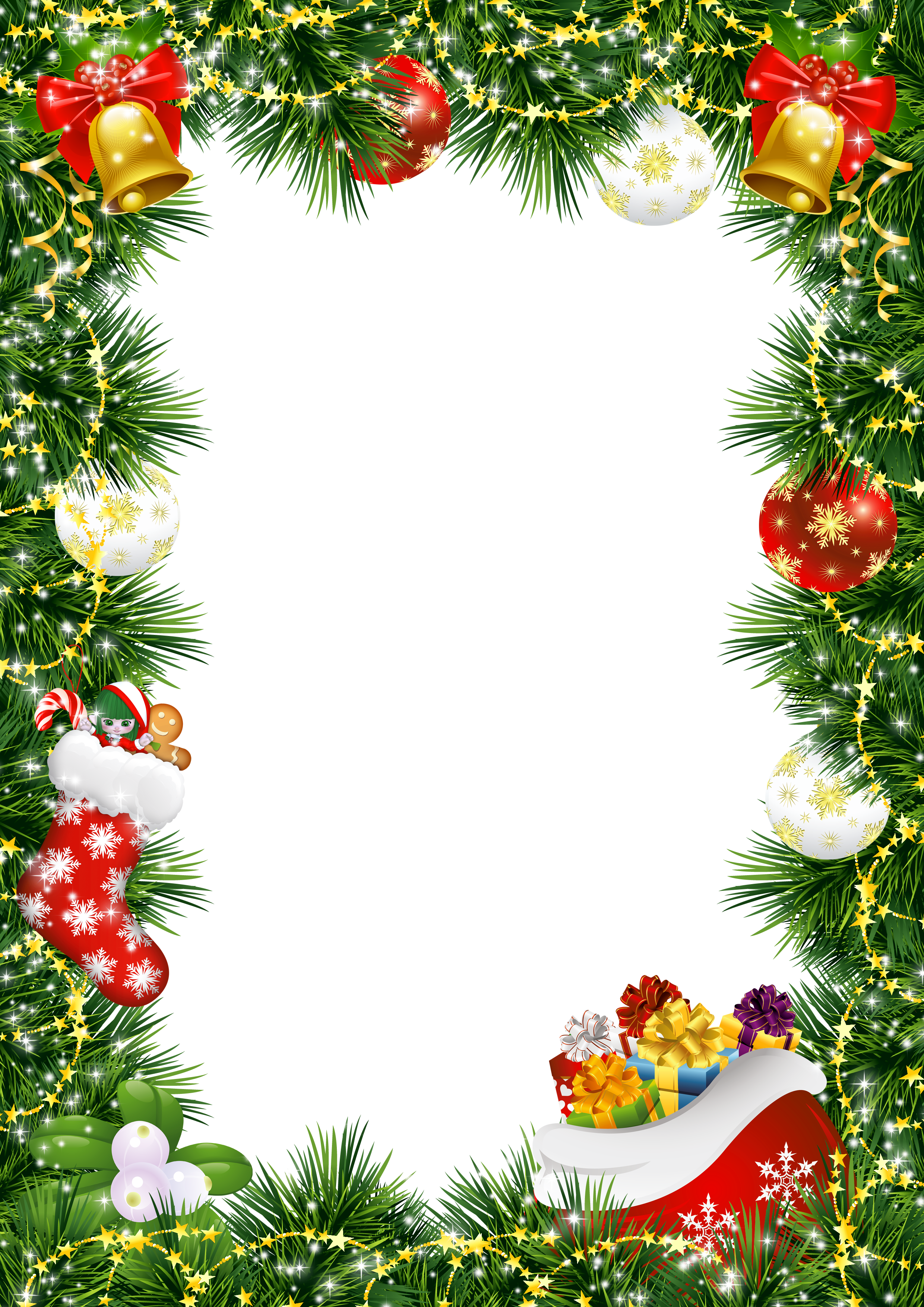 Free photo: Christmas frame, Isolated, Xmas