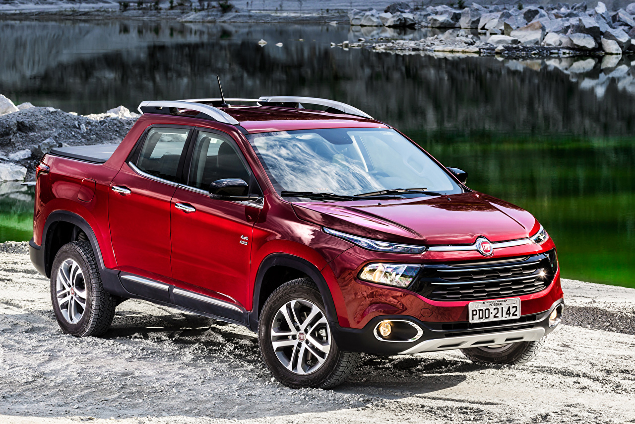 Photos Fiat 2016 Toro Volcano Pickup dark red Metallic automobile