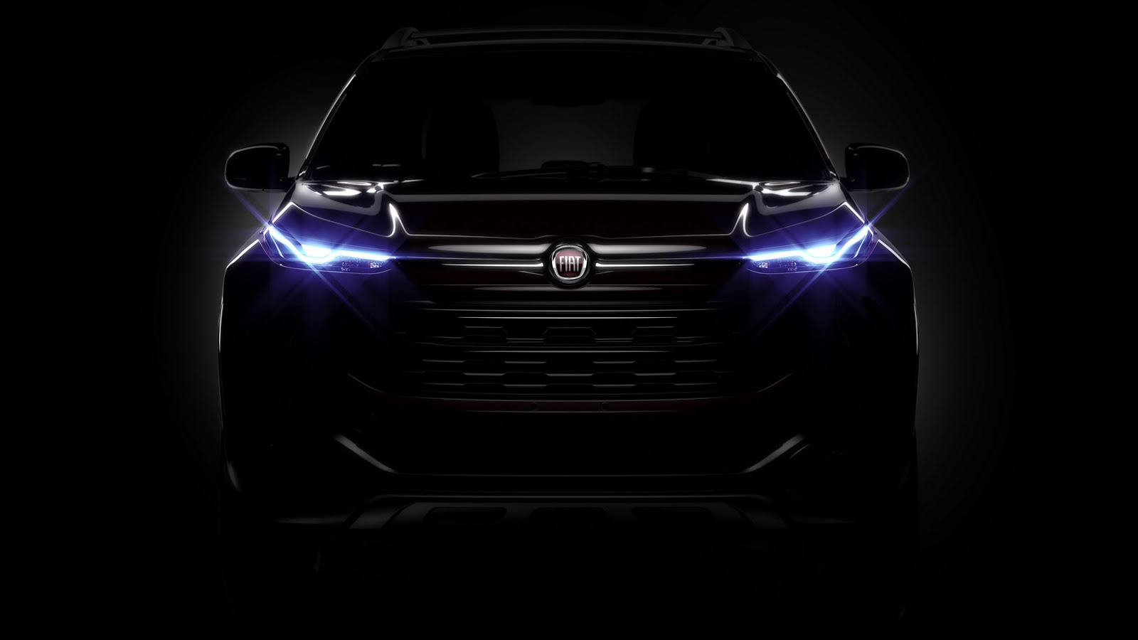 Fiat Reveals Toro Sports Utility Pickup Teaser Photo: Large Grille and Angry Headlights