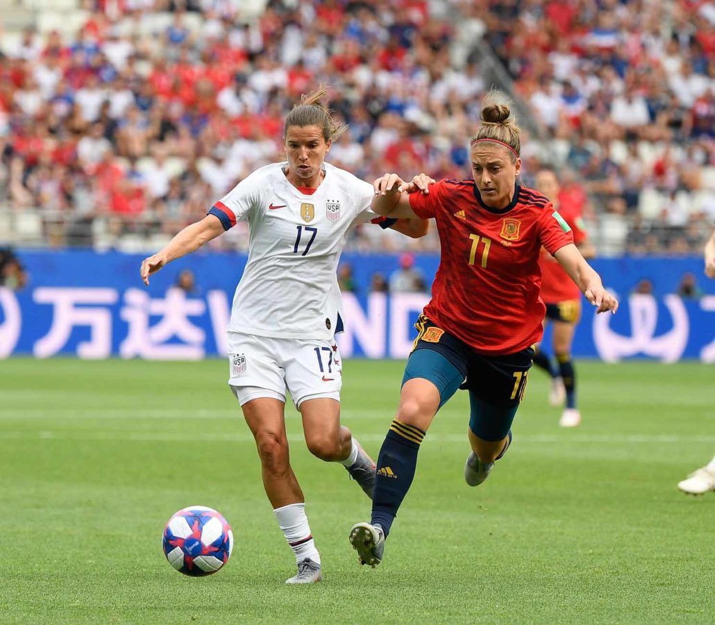 Tobin Heath and Alexia Putellas (Spain) Usa Fifa