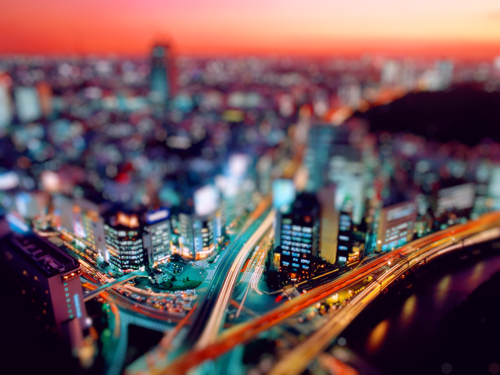 Tilt Shift Photography Night
