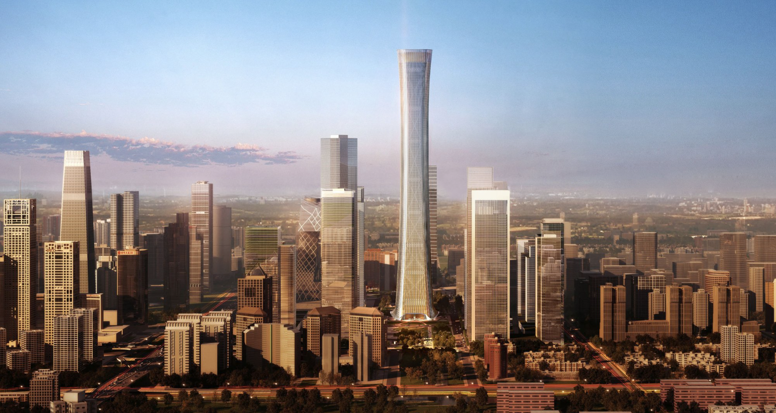 Cladding Installation Begins on Supertall China Zun Tower