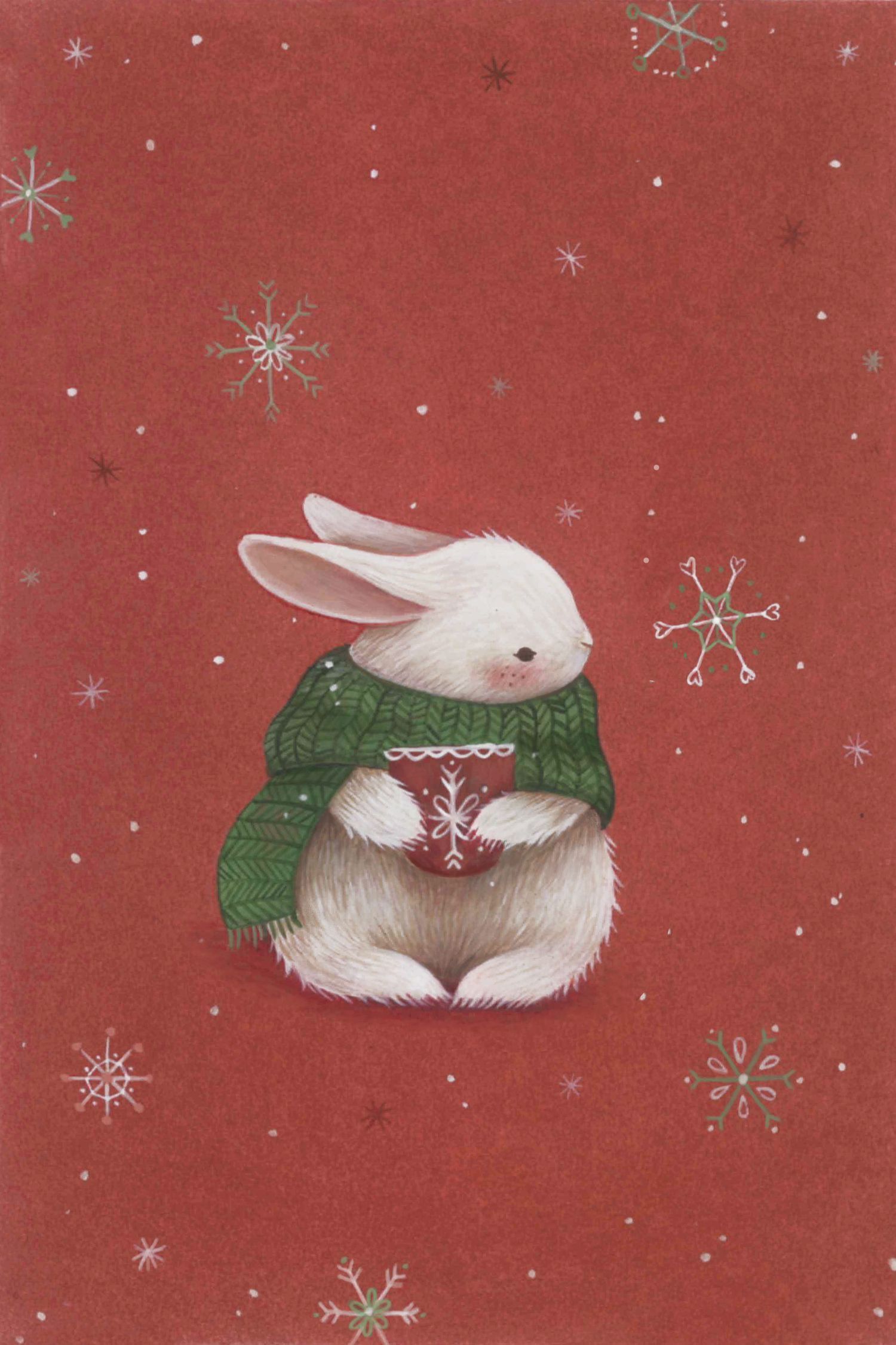 Bunny Christmas Wallpaper Free Bunny Christmas Background