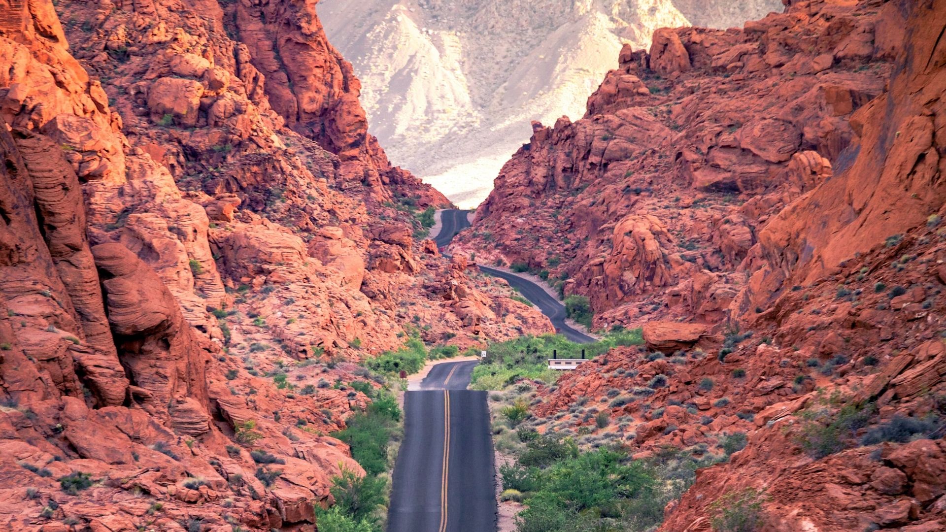 Desktop wallpapers road, highway, valley of fire, rocky valley, hd image, picture, background, 20763c