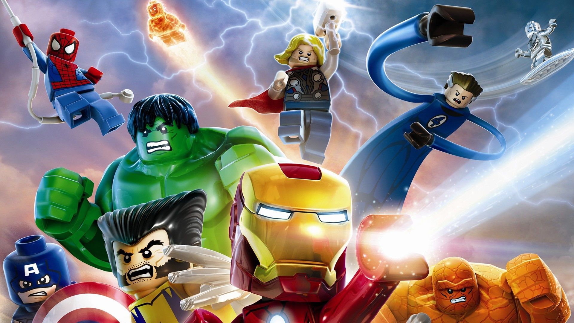 Put Some Lego People on Your Desktop With These Wallpaper. Lego wallpaper, Lego wolverine, Avengers wallpaper