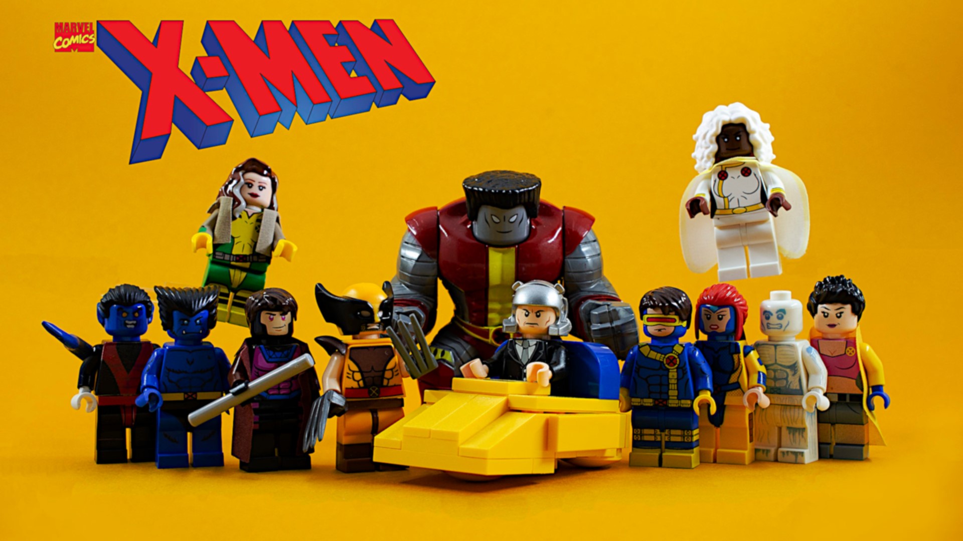 Simple Background, Marvel Comics, Comic Books, X Men, LEGO HD Wallpaper
