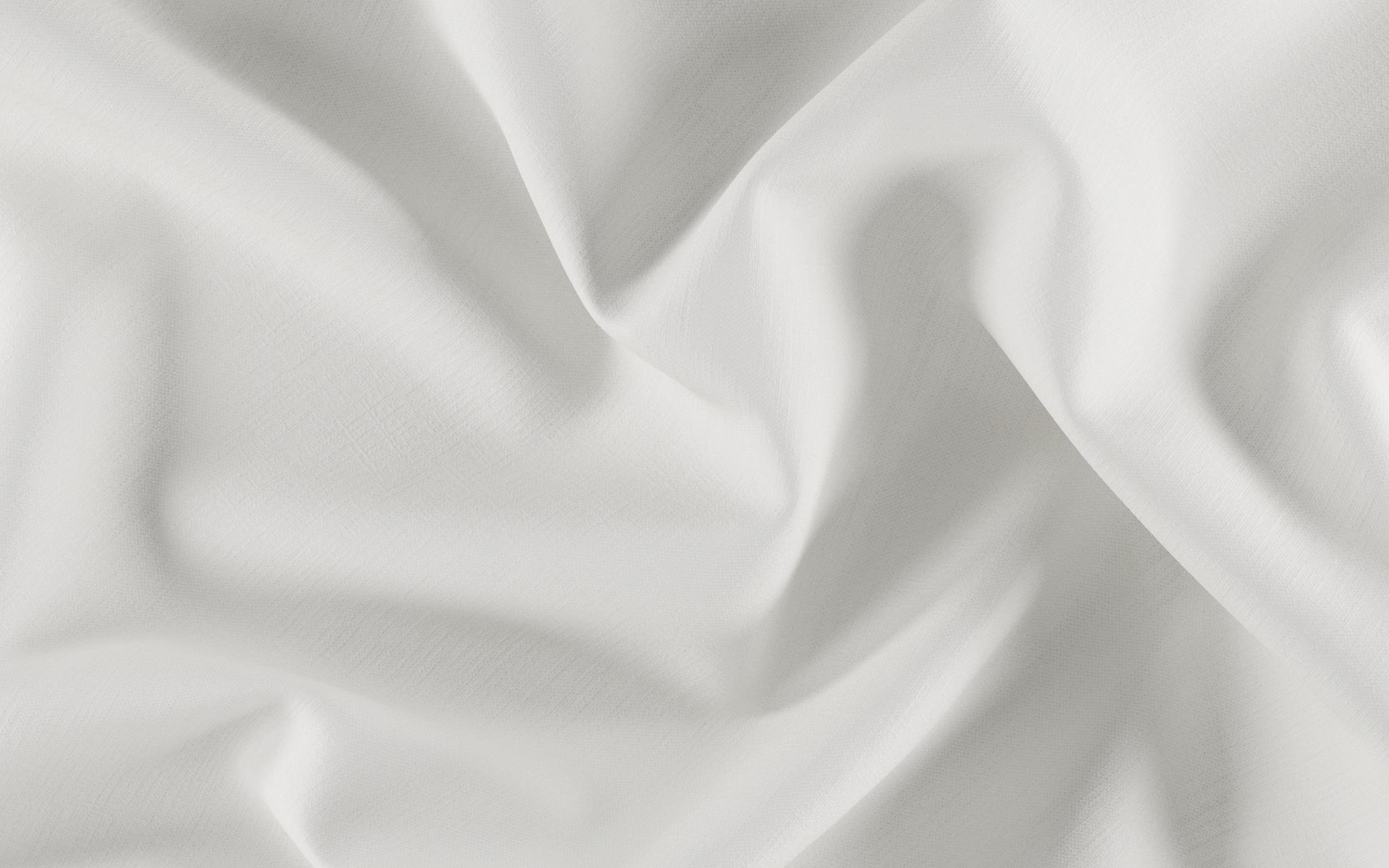 Download wallpaper white silk texture, white fabric texture, silk wave fabric background, silk texture for desktop with resolution 2880x1800. High Quality HD picture wallpaper
