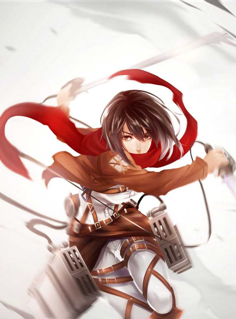 Wallpaper Mikasa Ackerman Free HD Wallpaper