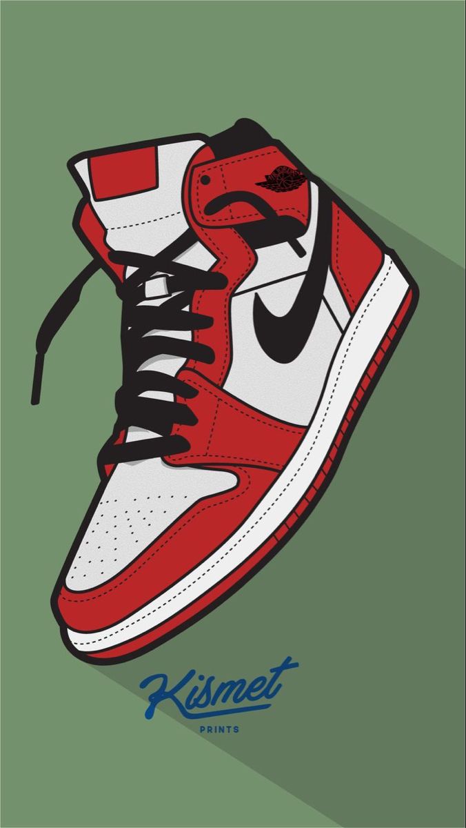 Aj1 Chicago style. Sneakers illustration, Shoes wallpaper, Sneaker art