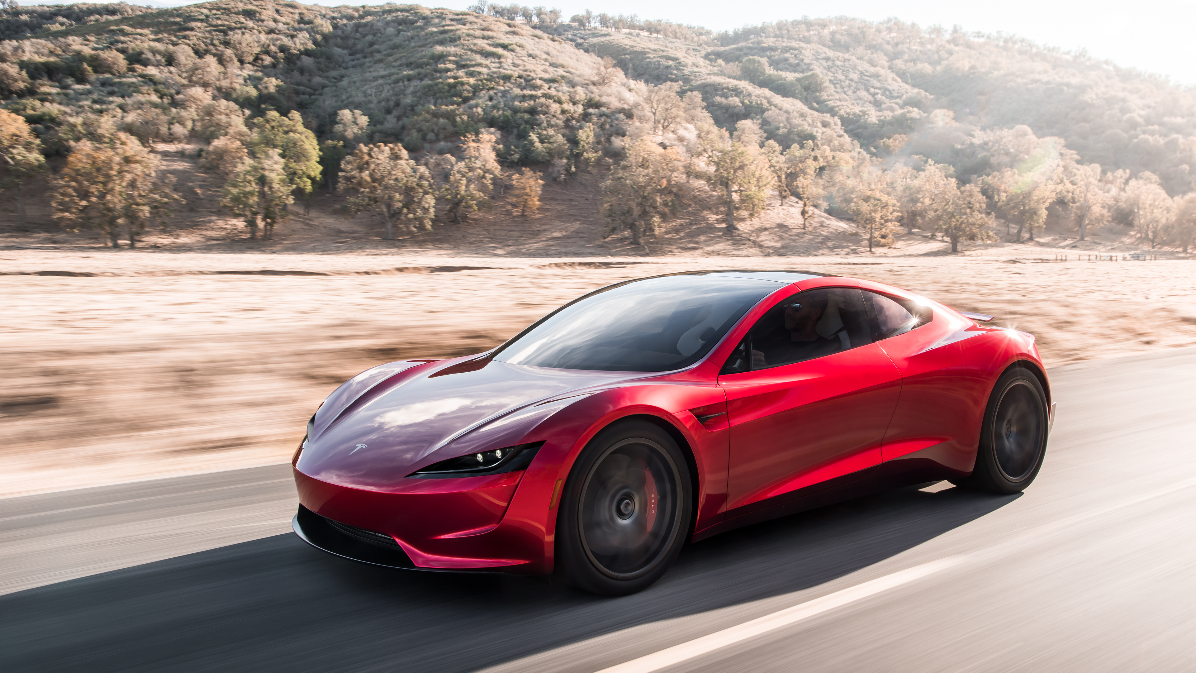 Wallpapers : Tesla Motors, tesla roadster, supercars, sports car, electric car 3840x2160