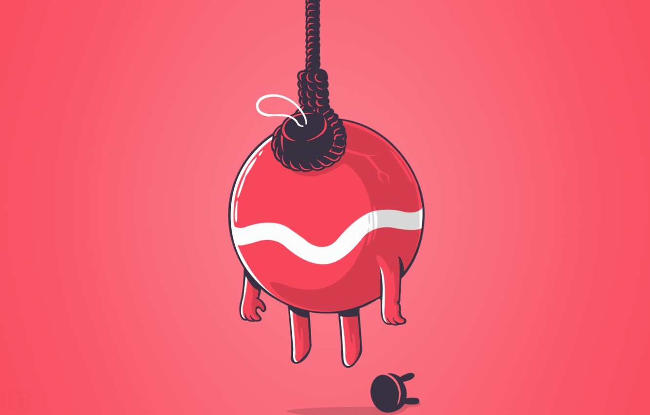 Wallpaper new year, ball, minimalism, rope, chair, new year, minimalism, chair, ball, rope, Christmas toy, Christmas toy, hanged, hanged image for desktop, section минимализм