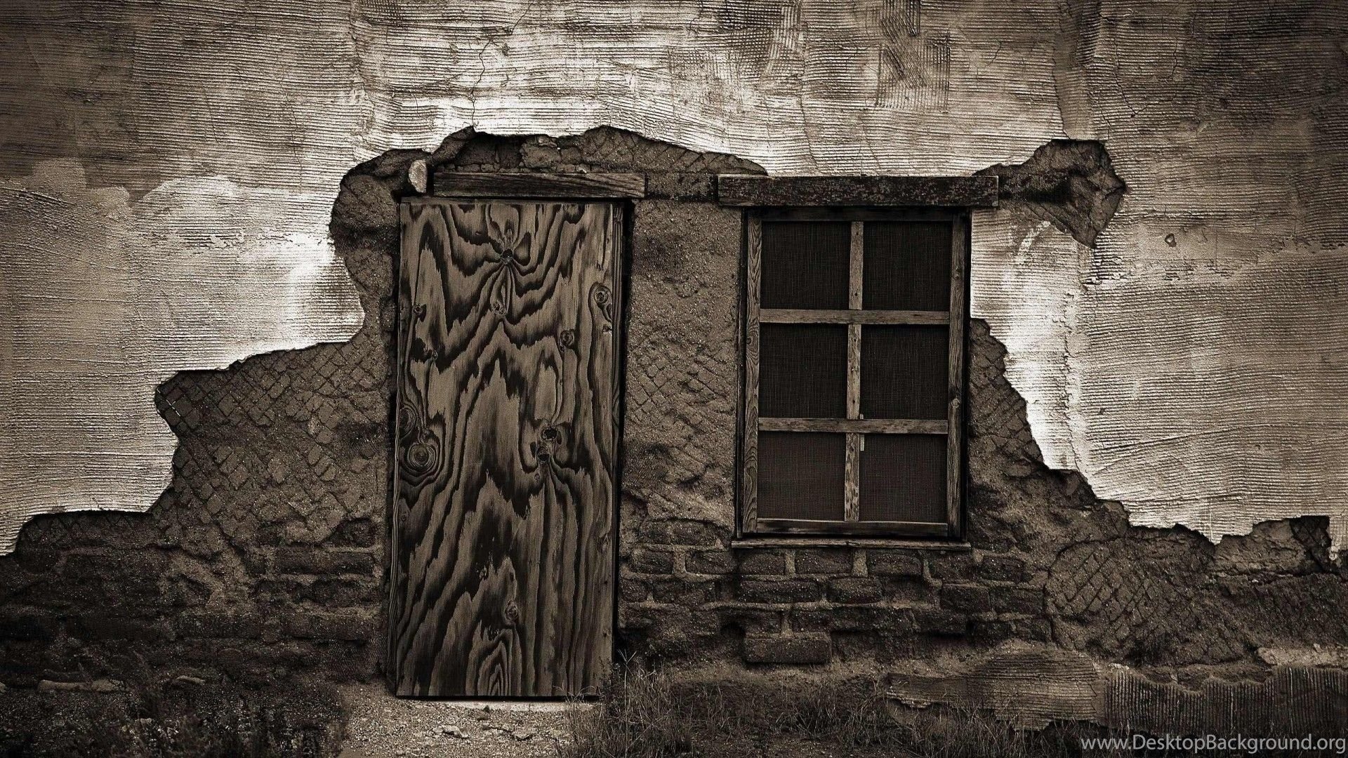 Door And Window On Old House HD Bewitching Wallpapers Free HD ... Desktop Backgrounds
