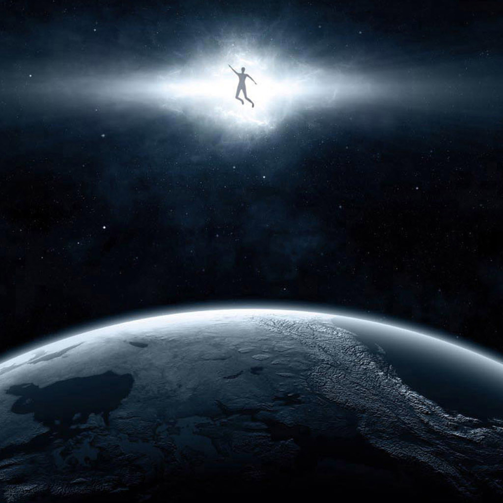 Man on Space iPad Wallpaper, Backgrounds and Theme