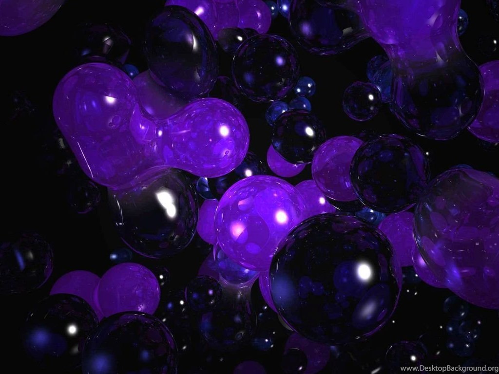 Purple And Black Bubbles Wallpaper 3D Wallpaper Desktop Background
