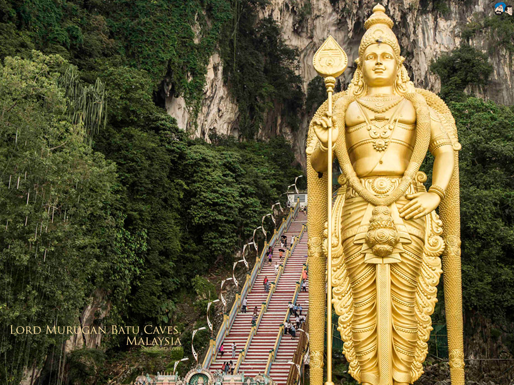 god murugan live wallpaper, statue, landmark, hindu temple, temple, monument, sculpture, historic site, place of worship, temple, stone carving