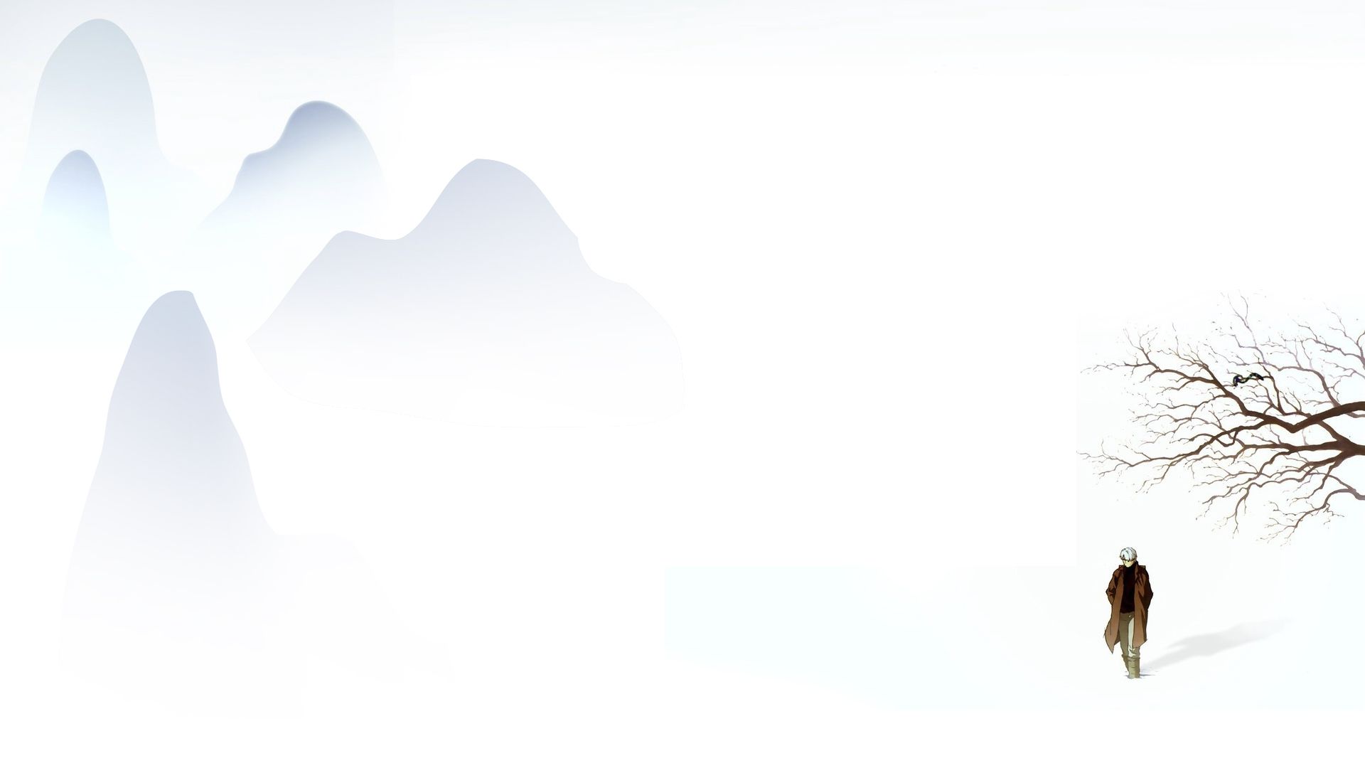 White Anime Wallpaper