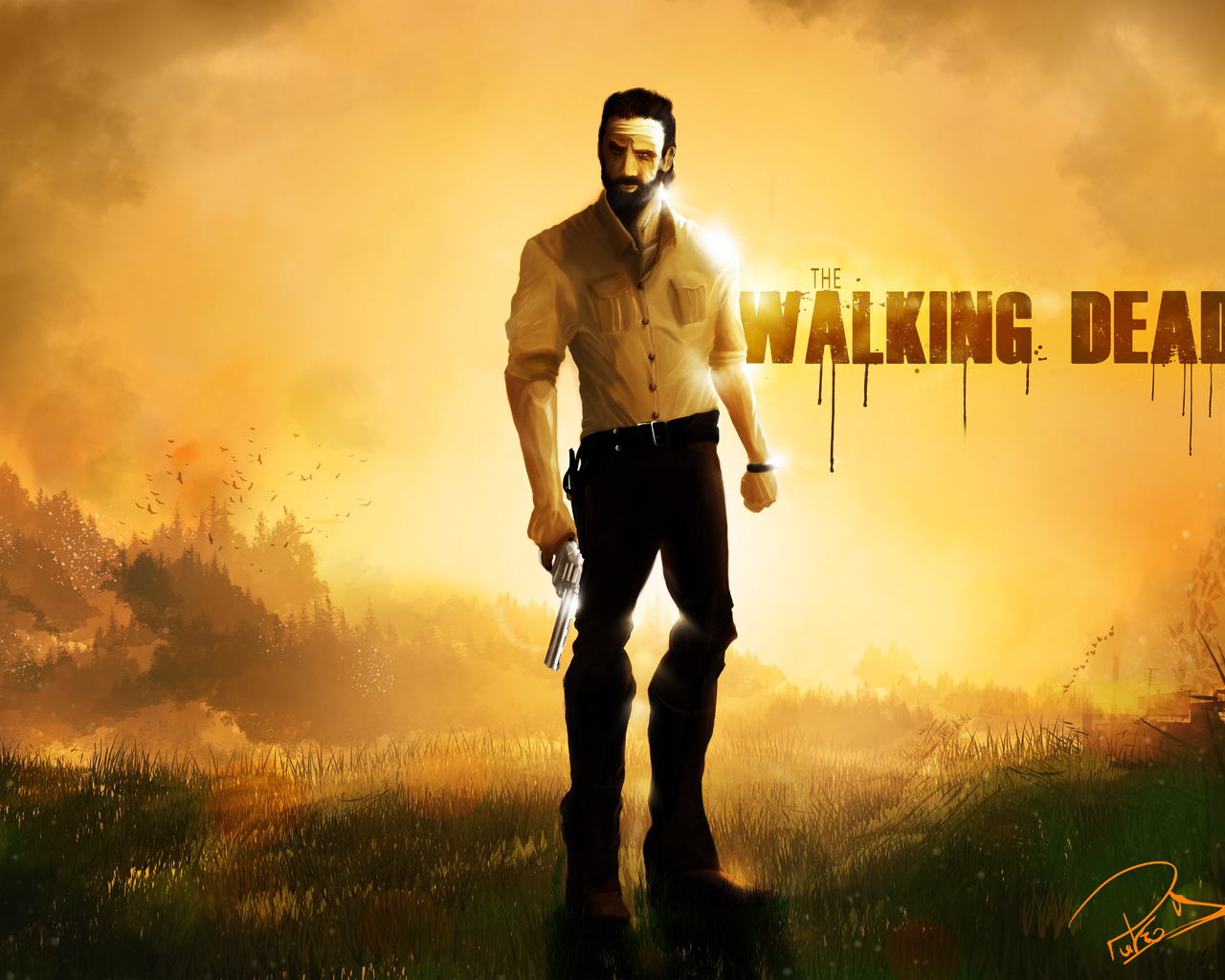 Rick Grimes The Walking Dead 5k Artwork 1280x1024 Resolution HD 4k Wallpaper, Image, Background, Photo and Picture