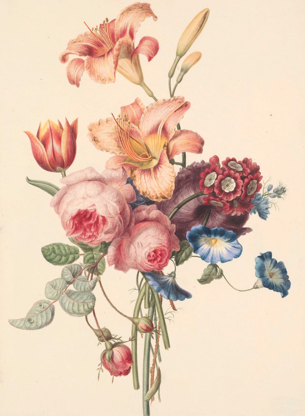 Vintage Flowers Picture. Download Free Image