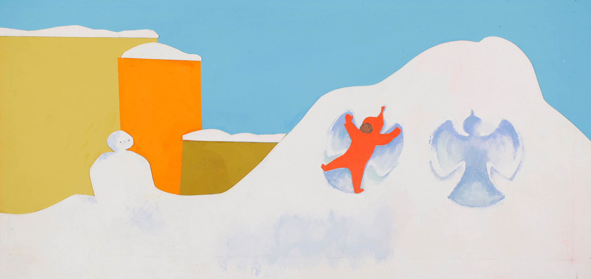 On Color Backgrounds: Ezra Jack Keats' “The Snowy Day”