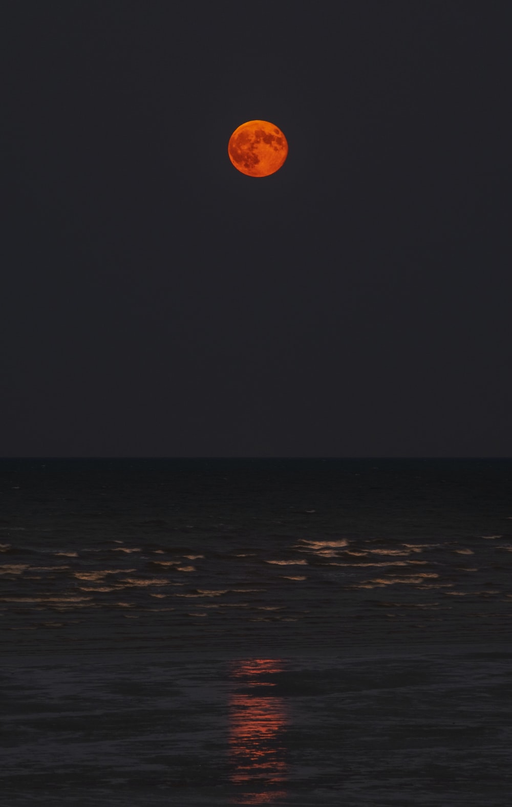 Full Moon Ocean Picture. Download Free Image