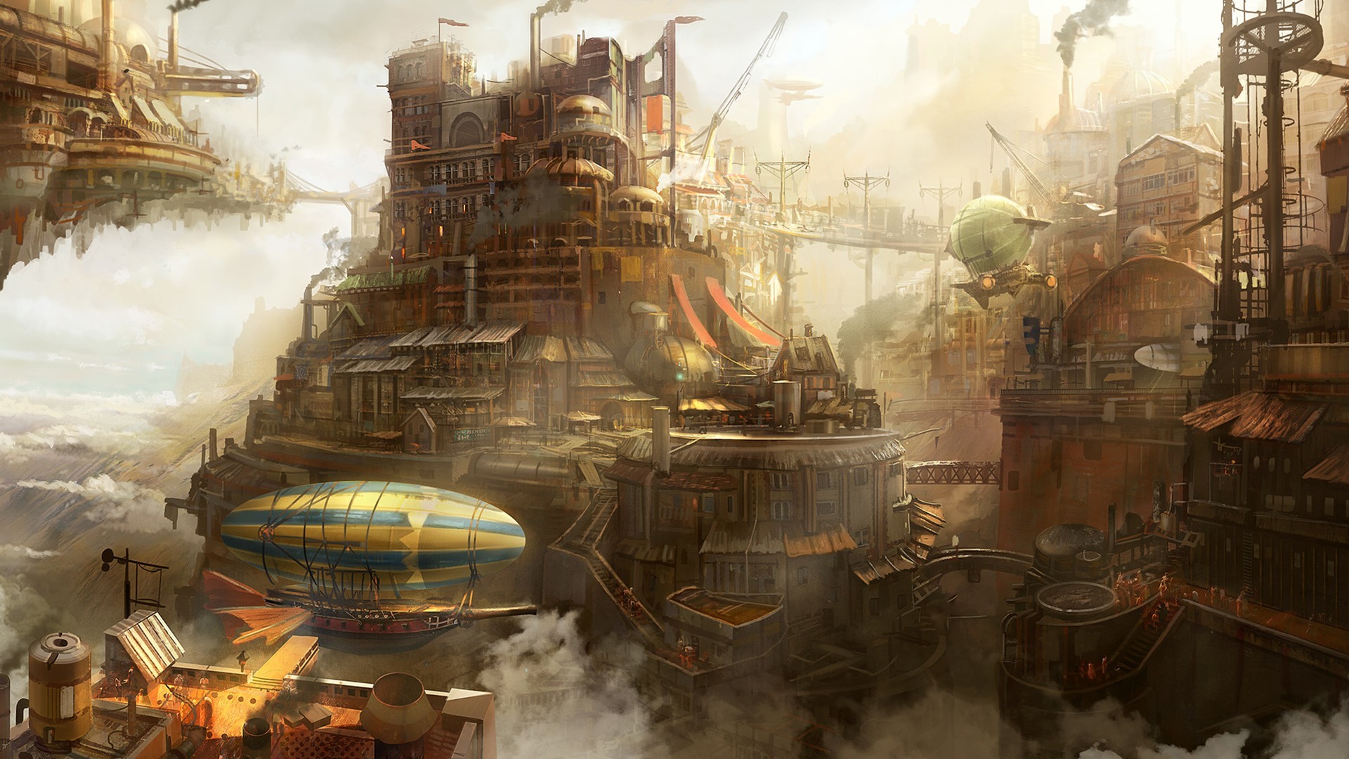 Steampunk City Wallpapers - Wallpaper Cave