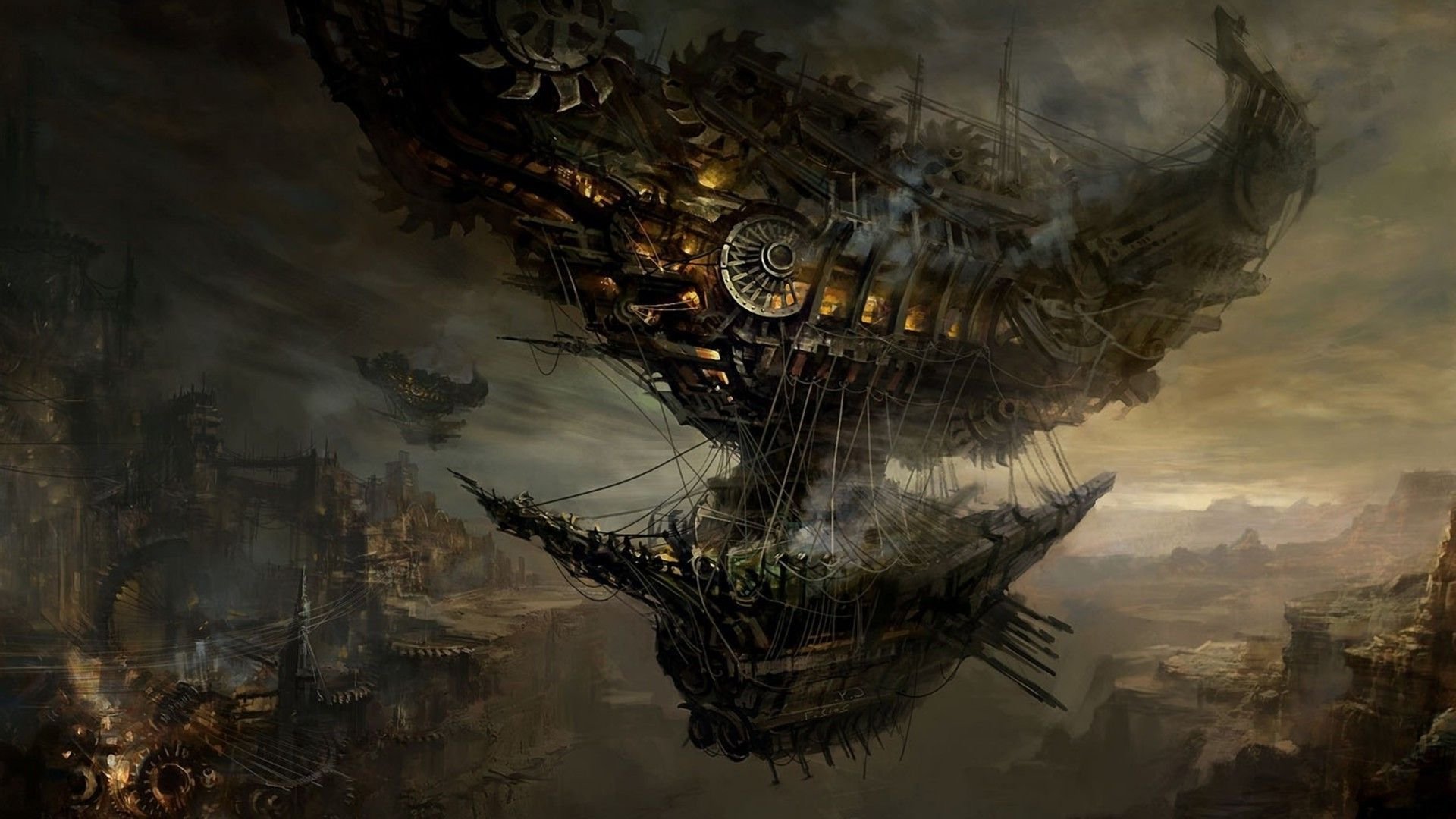 Steampunk 4K wallpaper for your desktop or mobile screen free and easy to download