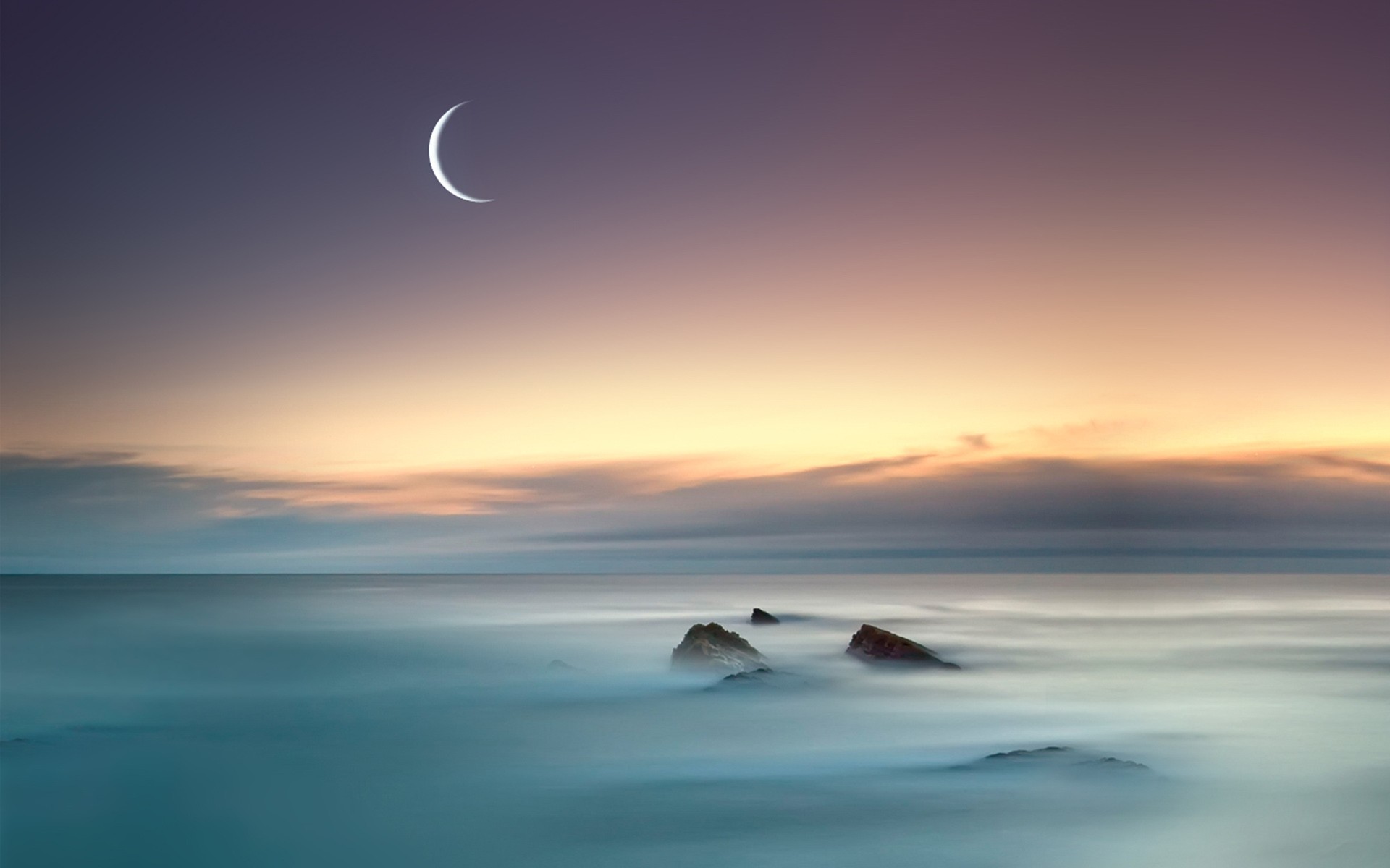 Moon Sea, HD Nature, 4k Wallpaper, Image, Background, Photo and Picture