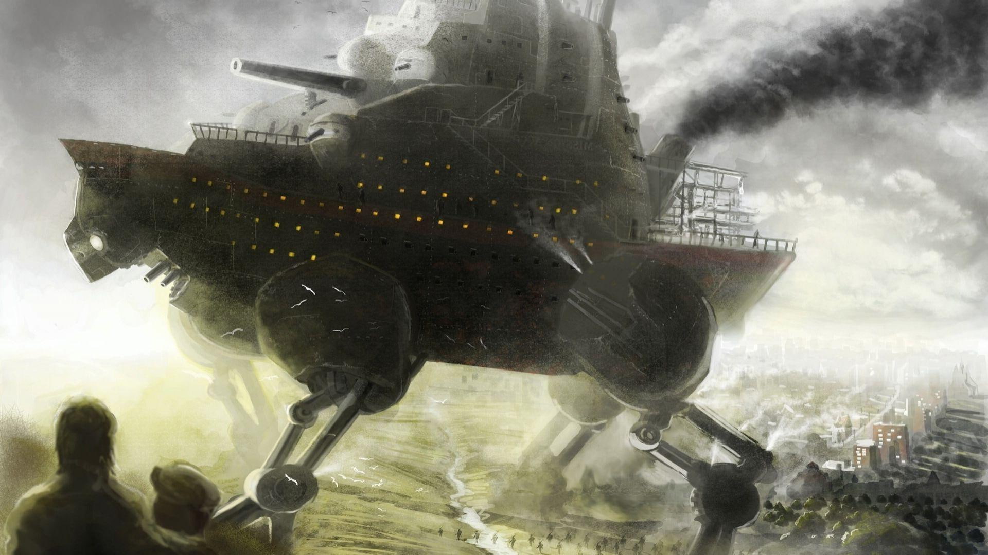 Steampunk City Wallpaper