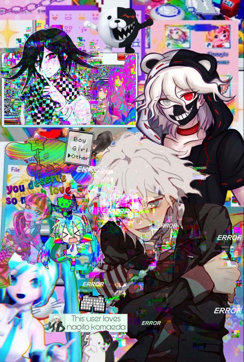 Nagito Komaeda Glitchcore danganronpa 2. Glitchcore wallpaper, Anime wallpaper phone, Nagito komaeda