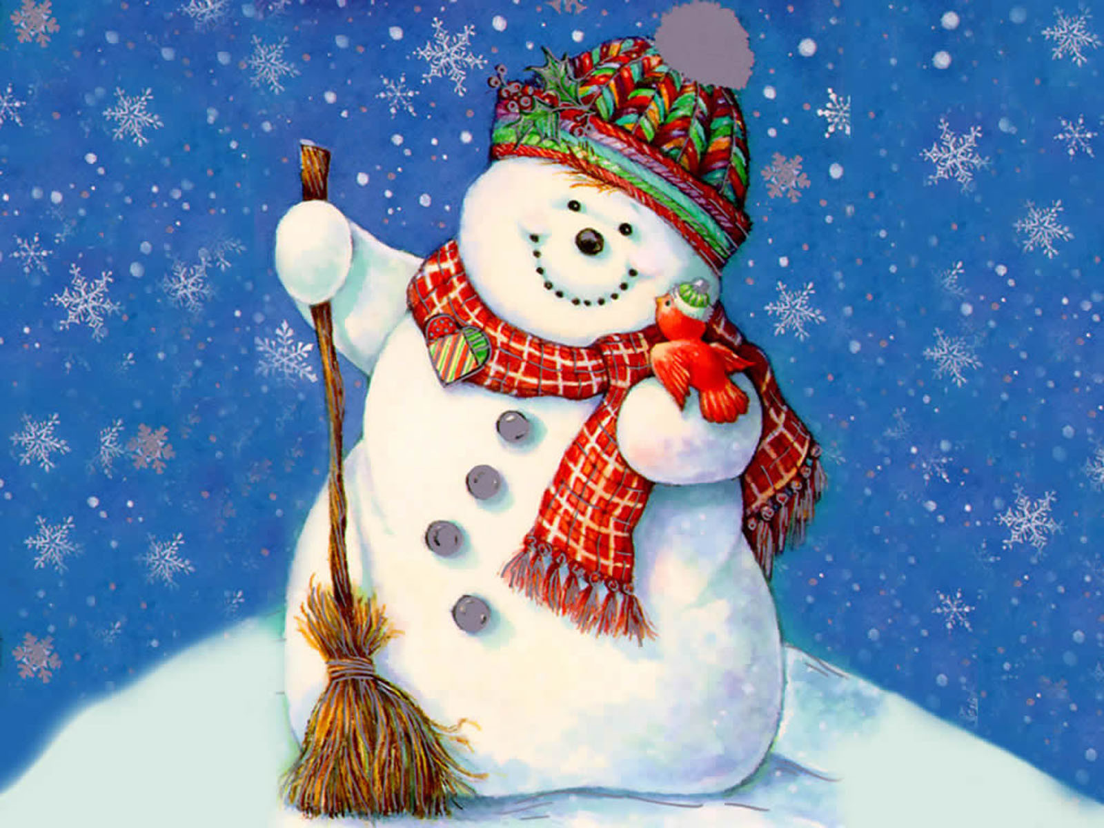 Christmas Wallpaper Snowman